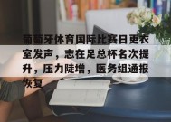 葡萄牙体育国际比赛日更衣室发声，志在足总杯名次提升，压力陡增，医务组通报恢复的简单介绍-英雄联盟赔率